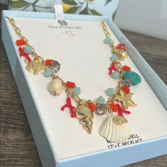 House of Harlow 1960 | Seashell Motif Necklace  🌊🐚🪸 - Picture 8 of 9